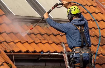 Démoussage et hydrofuge de toiture à Sauxillanges